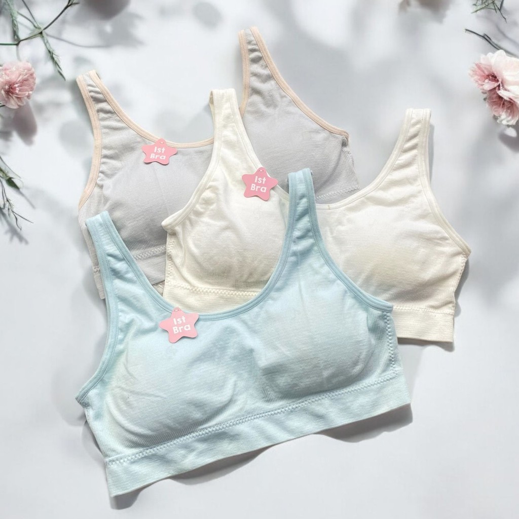 Bra / Miniset Remaja Little Hearts by Young Hearts 011690 - Tanpa Kawat - Busa Tipis - Size M L XL