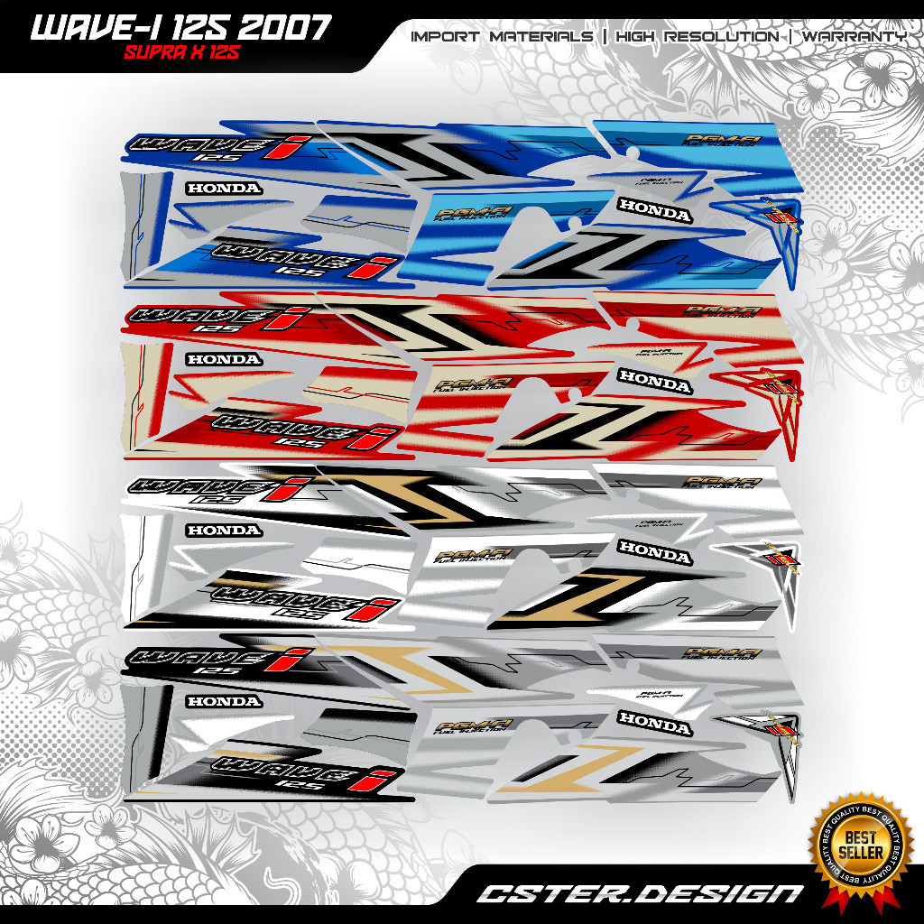 STRIPING SUPRA X 125 2007 / striping wave 125i 2007