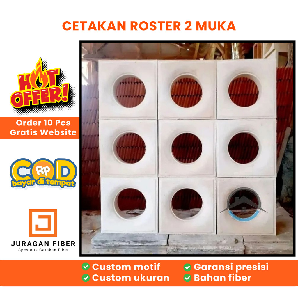 CETAKAN ROSTER MODEL JEPANG JURAGAN FIBER