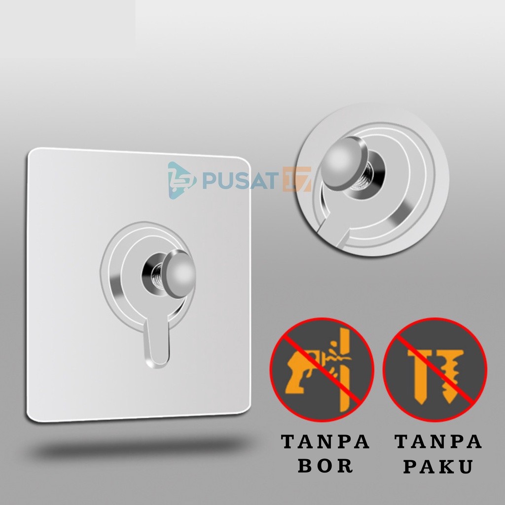 TEMPELAN HOOK BAUT PAKU / TEMPELAN DINDING AJAIB BAUT GANTUNGAN HOOK MAGIC TEMPEL PEREKAT TANPA BOR