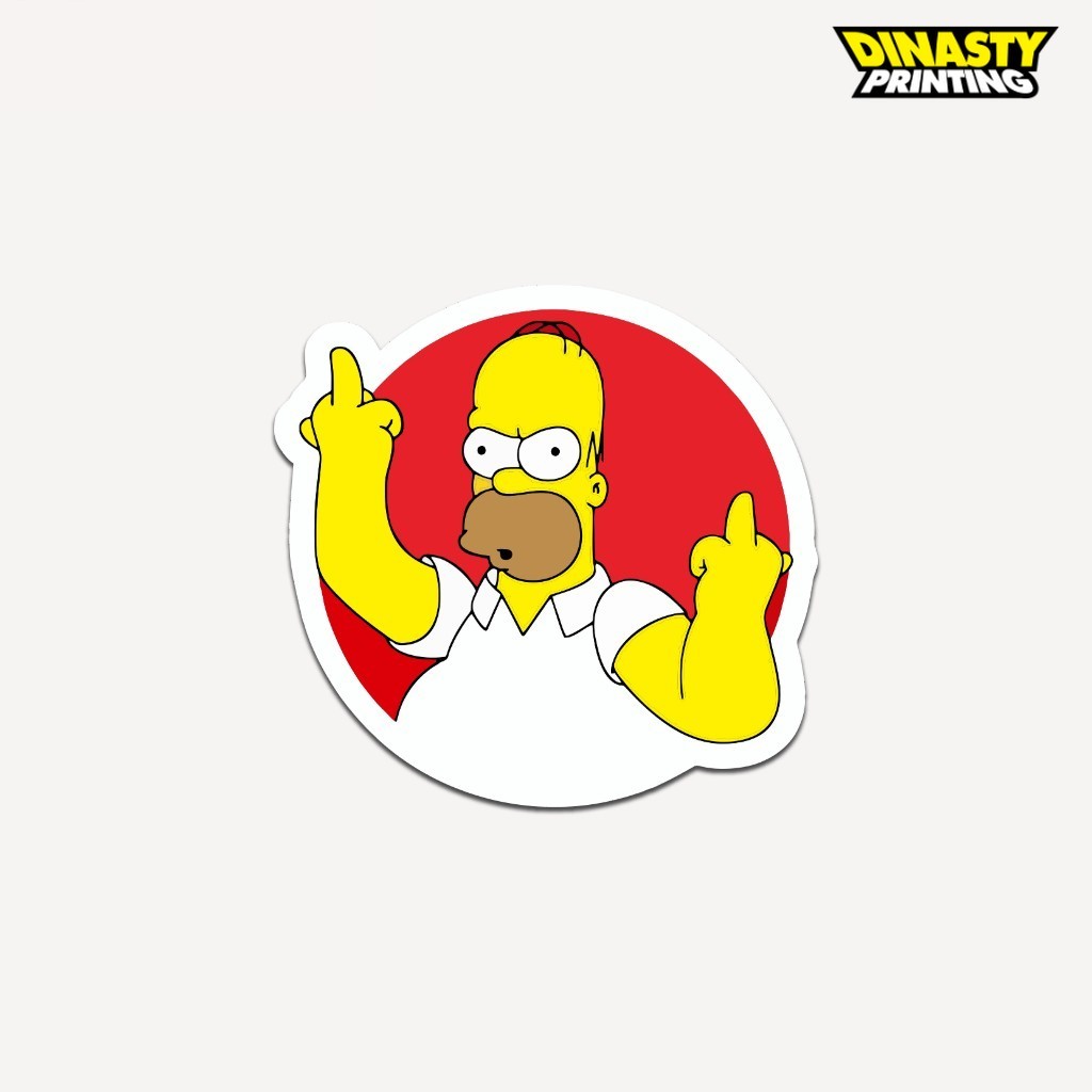 

STICKER PRINT CUT HOOMER SIMPSON | STIKER AESTHETIC HIASAN HELM MOTOR CASE HP