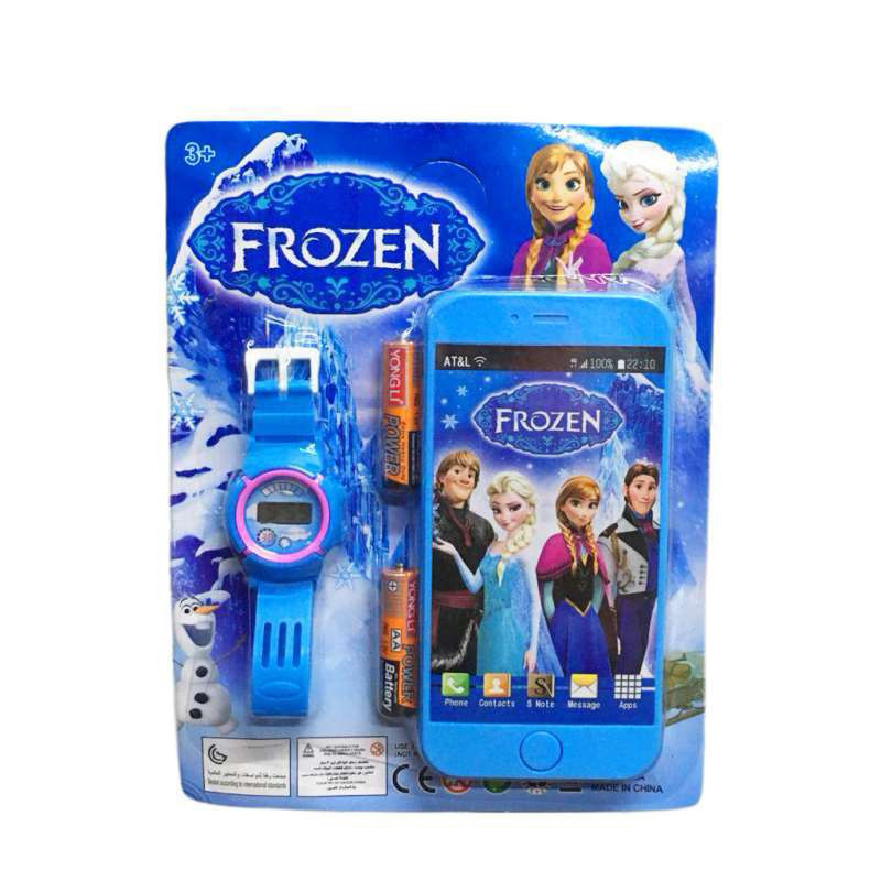 (BISA COD) MAINAN ANAK TELPON FROZEN FEVER JH-130B / Mainan Handphone & Jam Tangan Anak WH072A-4 Han