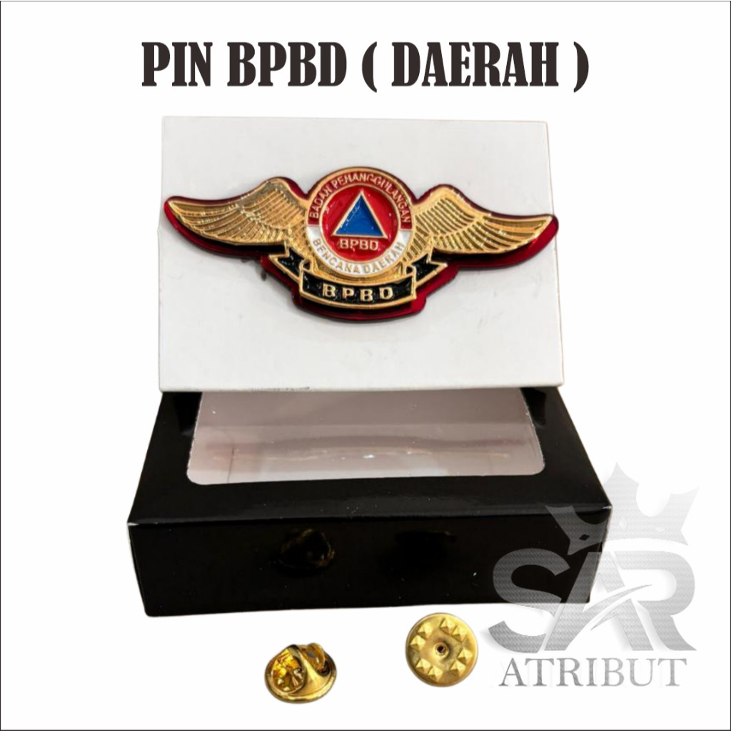 PIN BPBD / WING BPBD / BARET BPBD / PIN KERAH BPBD / PIN TANGKAS BAHAN LOGAM BERKUALITAS