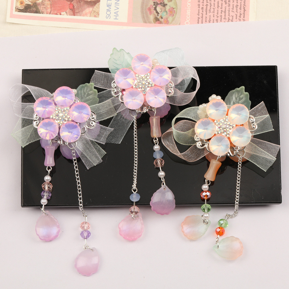 Cordial Design 10Pcs 37*120MM Fancy Bead/Hand Made/Jewelry Accessoriess/Rhinestone Effect/Flower Sha