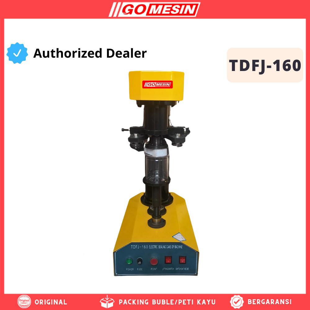 Can Sealer Gomesin Tdfj-160 Penutup Kaleng Plastik Can Seamer Garansi Resmi