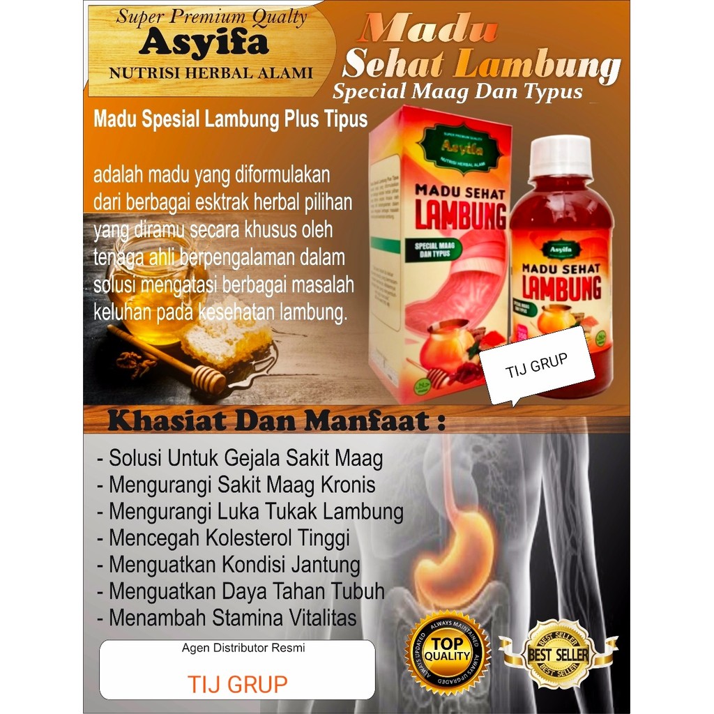 

ORI!!! Asyifa Madu Sehat LAMBUNG special netto 280gr