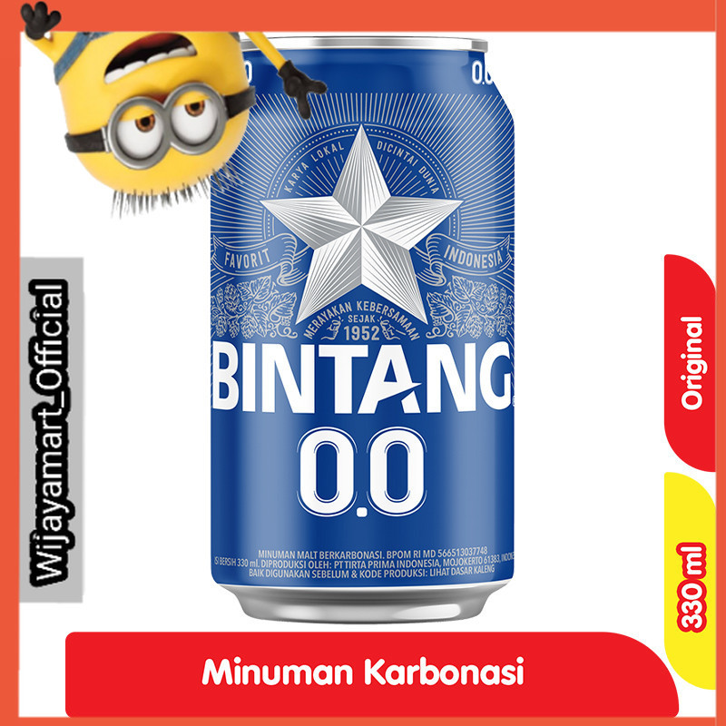 

Bintang Zero Minuman Berkarbonasi 330 ml