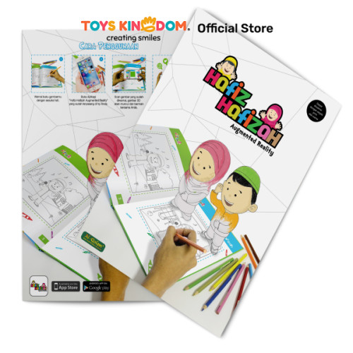 

Toys Kingdom Alqolam Buku Gambar Augmented Reality Colouring Book