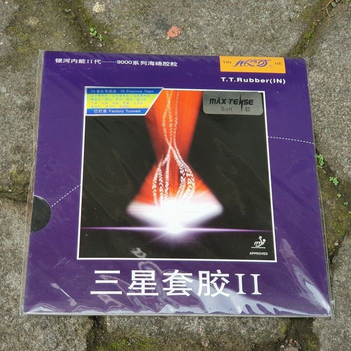yinhe 9000 star II 2.2 max rubber karet ping pong