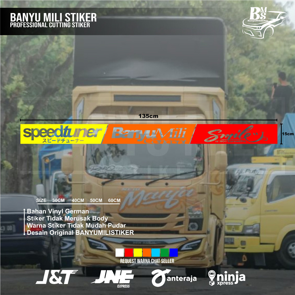 Stiker kaca truk depan stiker variasi kaca truk pickup stiker request