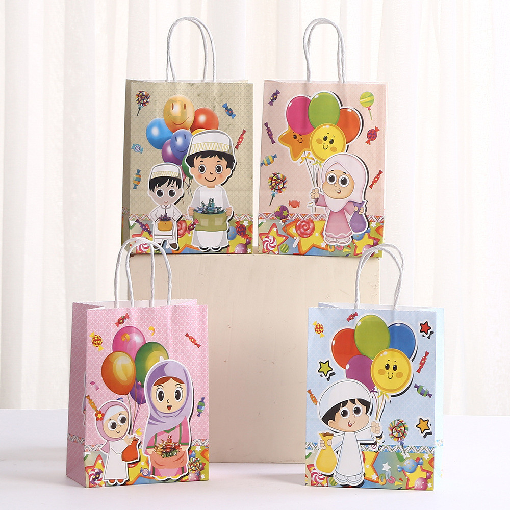 

PAPER BAG GOODIE BAG TAS KADO HADIAH HAMPERS SOUVENIR PESTA ULANG TAHUN MOTIF NUSSA RARRA NUSA RARA