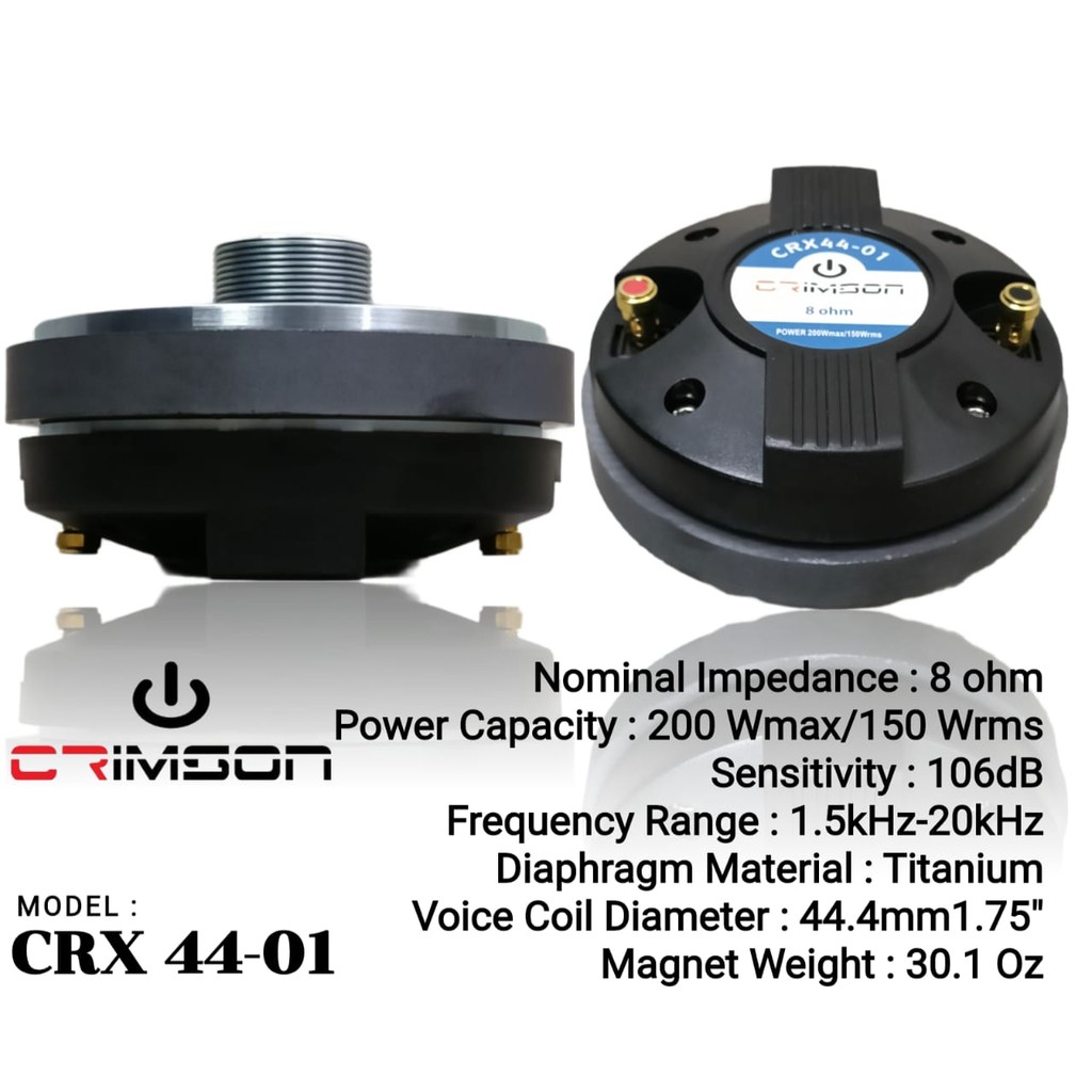 AGEN Driver Tweeter Crimson CRX 44-01 CRX44-01 CRX-44-01