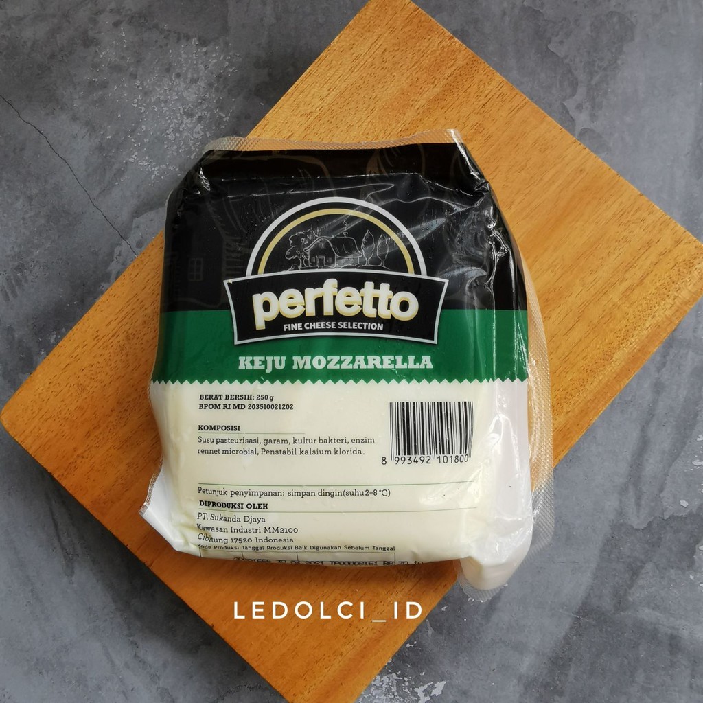 

MOZZARELLA PERFETTO MOZARELLA PERFETO 250 GRAM (KEMASAN ASLI)