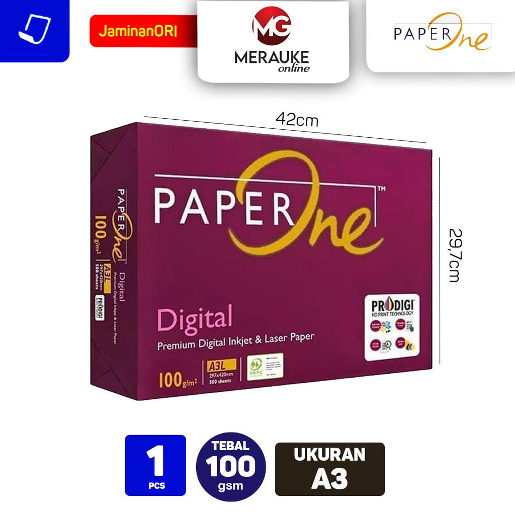 

Kertas HVS Paper One A3 100 GSM