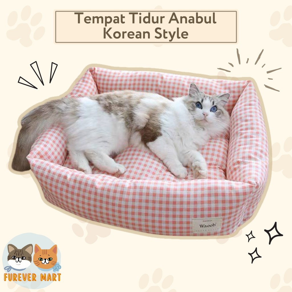 Kasur Kucing / Kasur Anjing Besar / Tempat Tidur Kucing / Tempat Tidur Anjing ala Korean Style