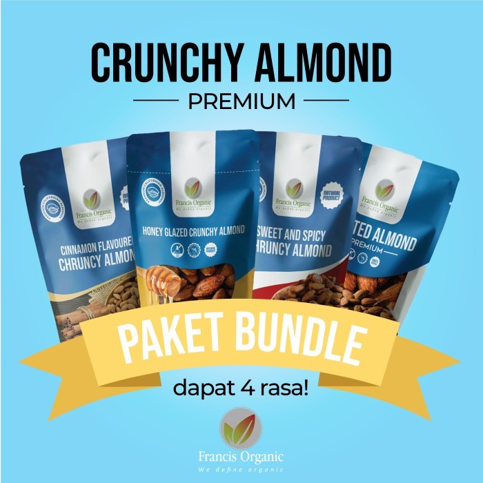 

Crunchy Almond / Roasted Almond 4pcs Bundle - By Francis Organic