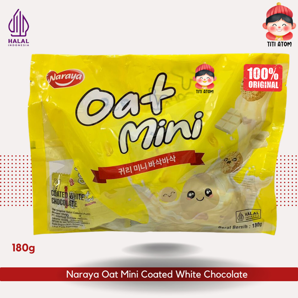 

Naraya Oat Mini Coated White Chocolate Biscuit Gandum Susu Coklat 180g