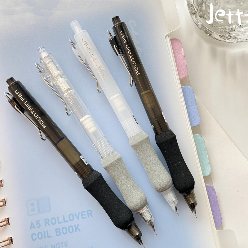 

Pulpen Mekanik /0.5mm Pulpen Fountain Pen Ujung Flat Bahan-Jett