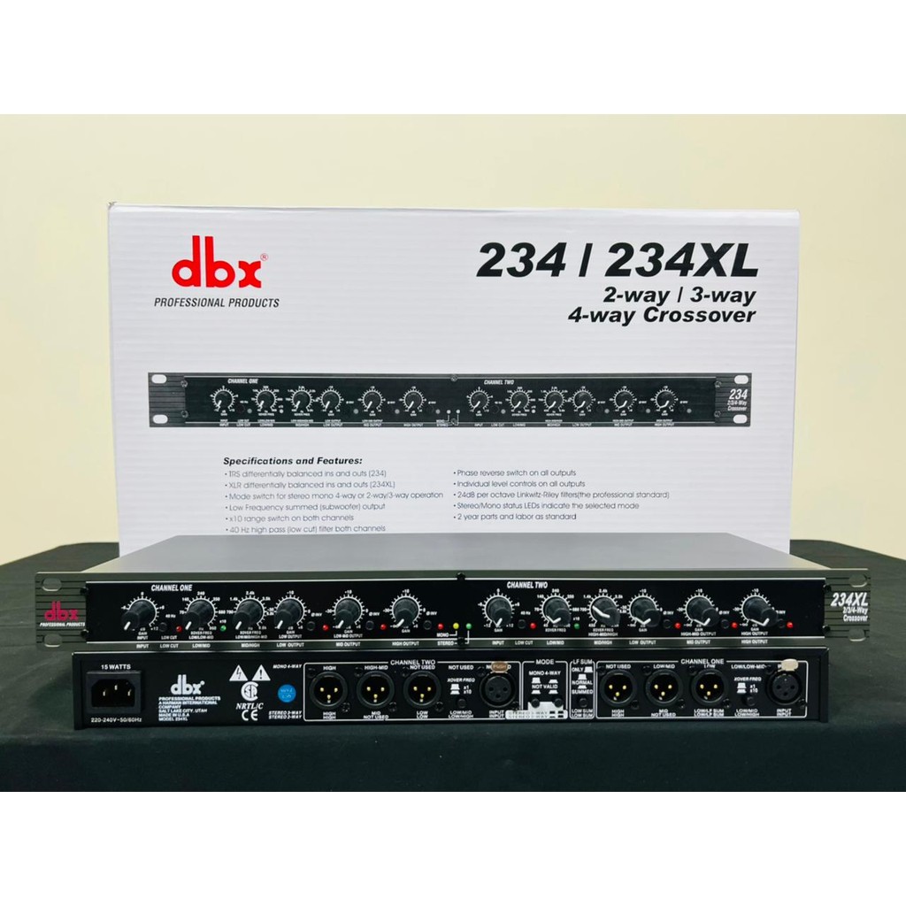 DBX 234XL / DBX 234xl / DBX 234XL / DBX 234xl  crossover stereo 2way/3way/4way