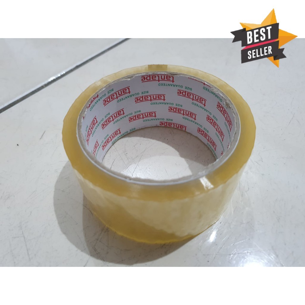 

Lakban Plastik OPP 2 inch Merk Tantape (Isi 6 roll)