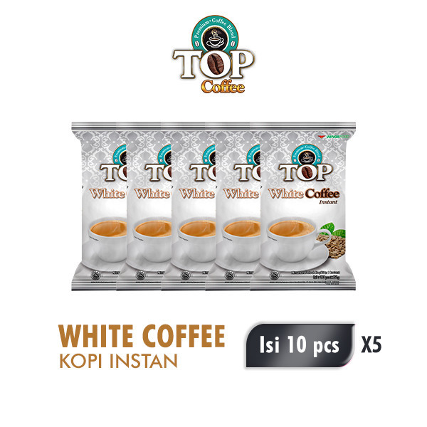 

Top White Coffee Kopi Instan 21 gr isi 10 pcs x 5