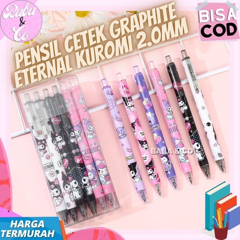 

PENSIL CETEK KUROMI PENSIL KUROMI GRAPHITE ETERNAL MEKANIK PENSIL 2.0 PENSIL ABADI SANRIO 2mm CETEK MEKANIK FANCY SUPER CUTE
