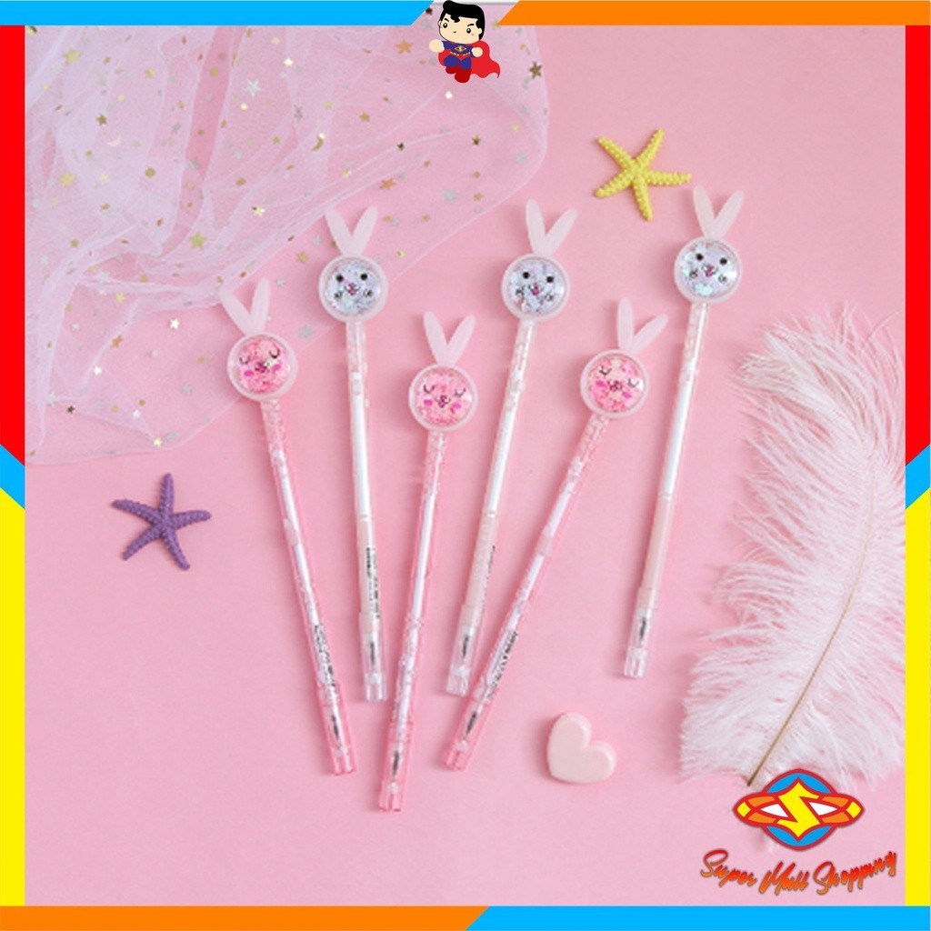 

SMS Pena Karakter Payet Gliter Bunny Lucu Black Ink Gel Pulpen Murah Gel Bolpen Gel Pastel Alat Tulis Sekolah Kantor Murah Import