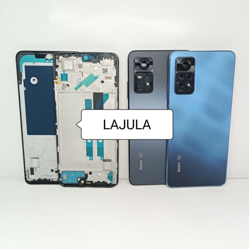 kesing housing casing full set xiaomi redmi note 11 pro 4g / 5g frame + bezel + backdoor Ori
