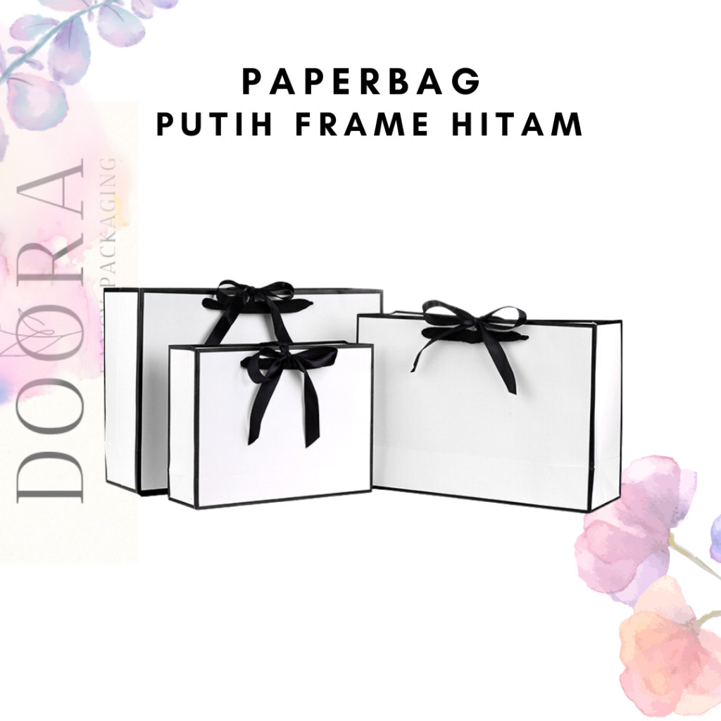 

Paper Bag Putih Frame Hitam