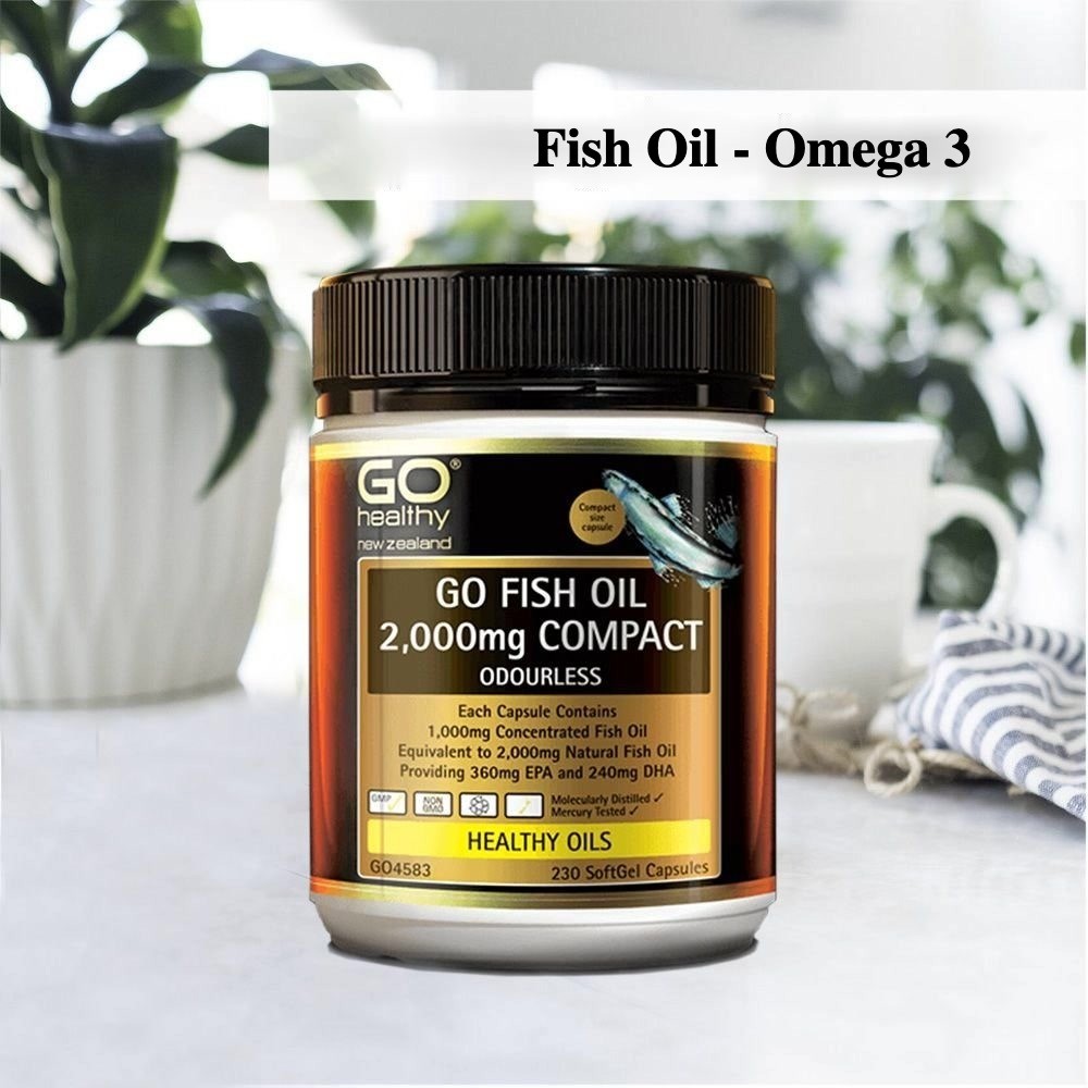 Go Healthy Odourless Fish Oil Omega 3 Ori NZ 1500mg / 2000 mg