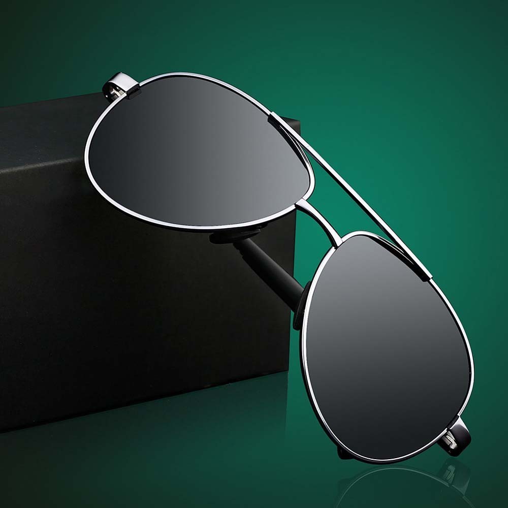 Kacamata Hitam Polarized Pria Wanita UV400 Fashion Anti Sinar Matahari Kaca Mata Optik