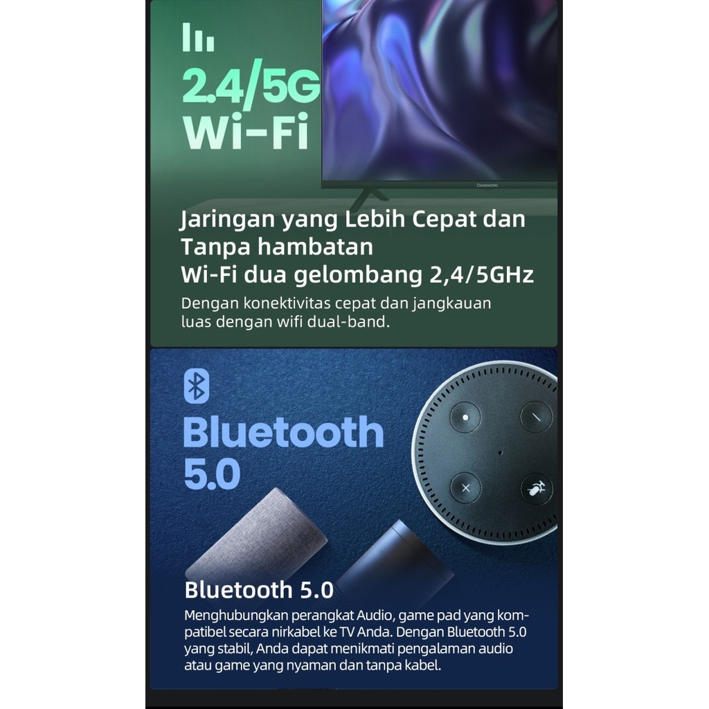 Changhong Google TV 43 inch FHD Google Smart TV Digital TV L43M91