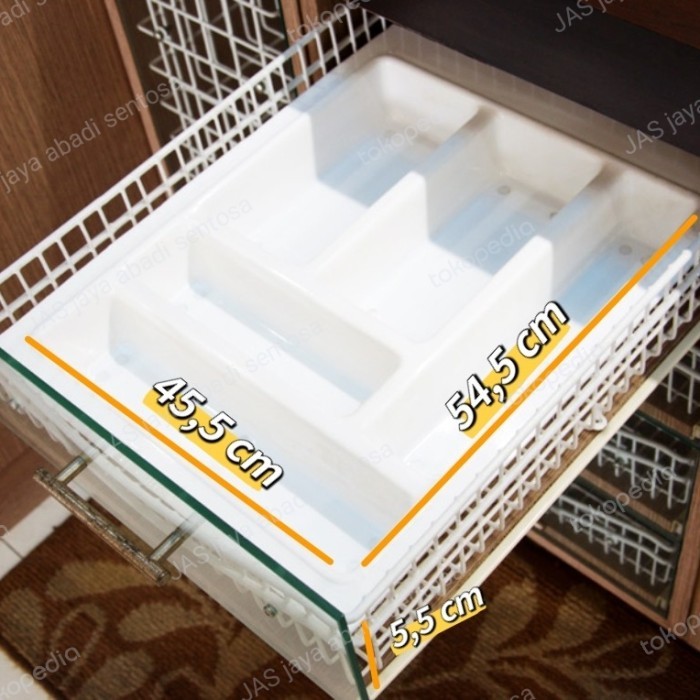 Rak Sendok Plastik gede kitchen set putih