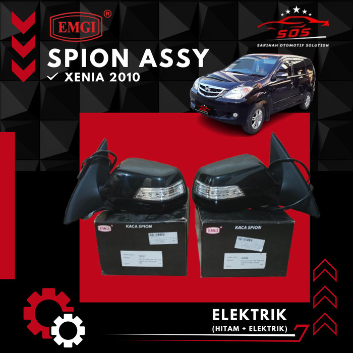 Spion Xenia 2010 Elektrik Lampu Sen Hitam EMGI TERIMA TUKAR TAMBAH