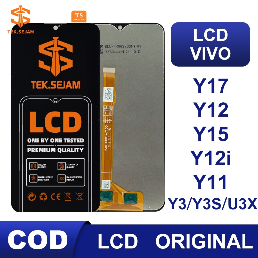 LCD HP VIVO Y17/Y12/Y15/Y12i/Y11/Y3/Y3S/U3X Original Layar Touchscreen UNIVERSAL FULLSET TOUCHSCREEN