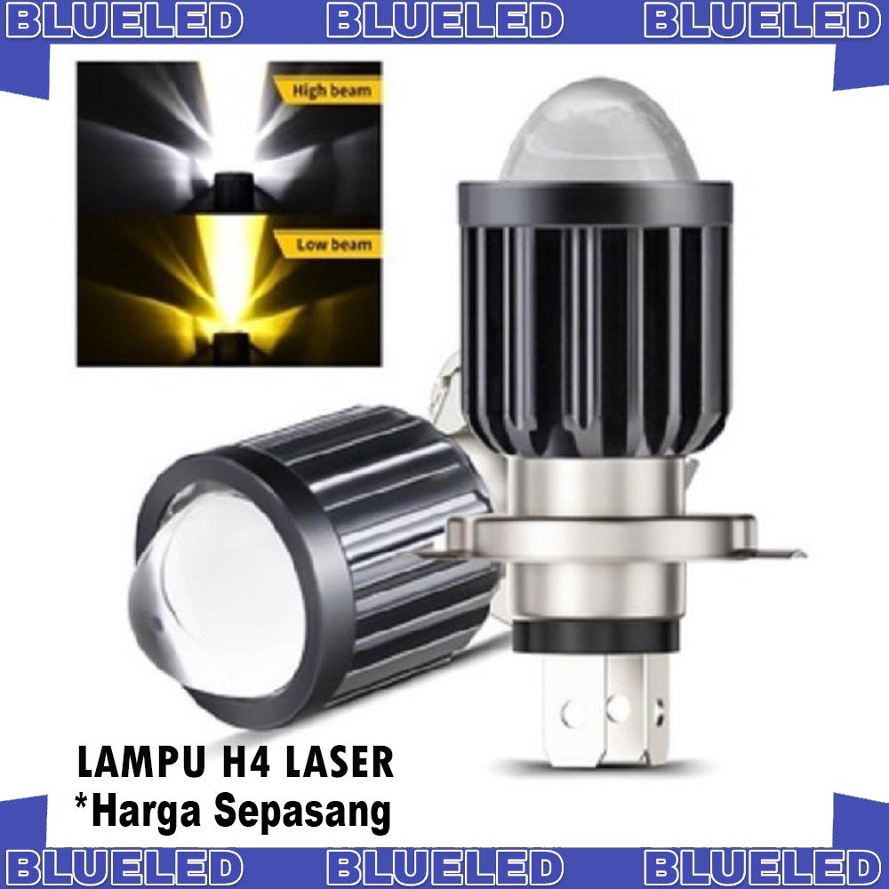 PROMO Lampu LED Utama Motor Mobil soket 3 kaki 2 Warna AC DC Yamaha Vixion Ninja R15 Pulsar