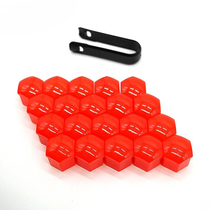 20pcs/Set Tutup Baut Ban Mobil Bahan Nilon / Tutup Baut roda / Kondom Baut  Mobil 19/21mm (Termasuk 