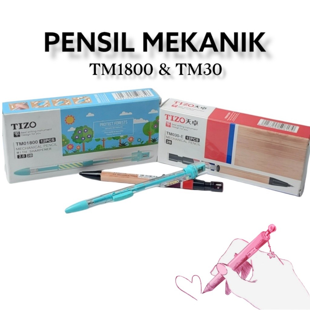 

Pensil Mekanik / Pensil Cetek / Mechanic Pencil / Mek Tizo 2,0mm TM01800 TM030