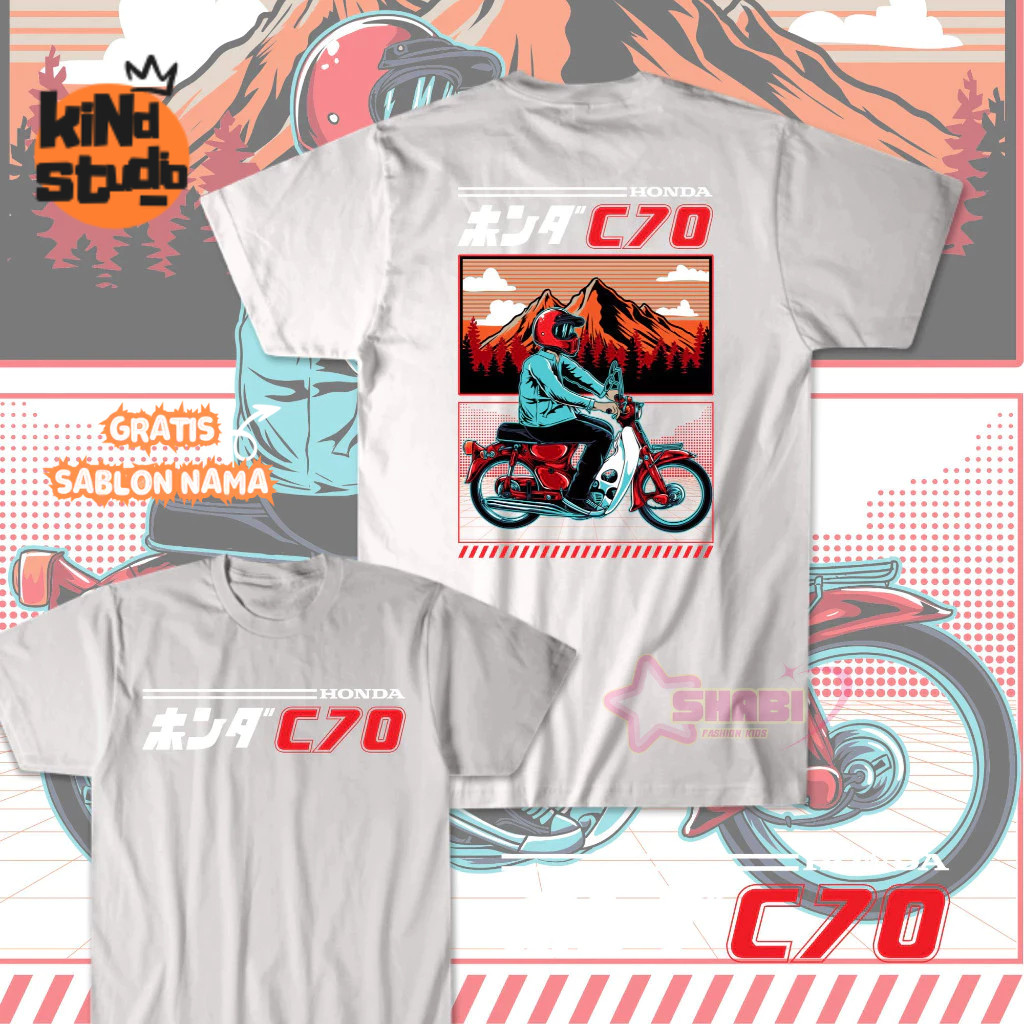 Kind Studio - Baju Kaos Anak Gratis Sablon Nama - Kaos Anak Lengan Pendek Al.Kids Baju Oblong Anak l