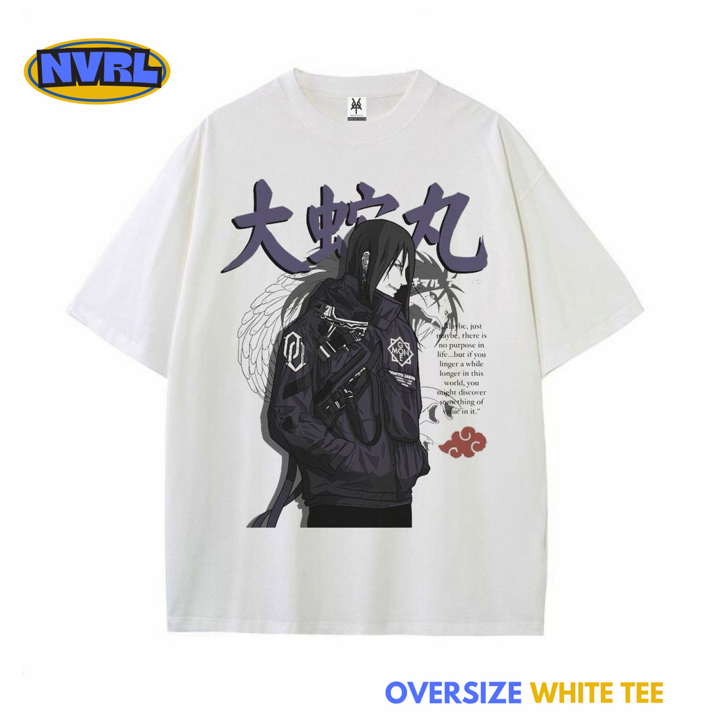 Kaos oversize Orochimaru anime Naruto vintage tee