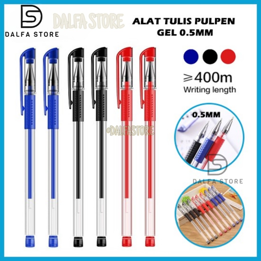 

Pulpen Pen Pena Gel Ink Tinta 0.5mm High Quality Original 100% Tinta Cair Standart Isi Ulang ART23