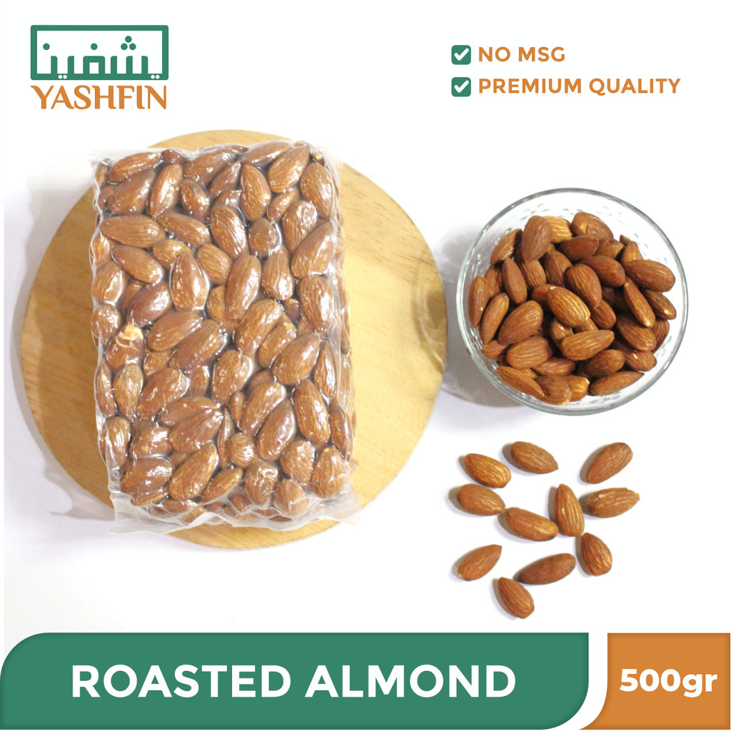 

Kacang Almond Kupas (Roasted) 500gram Almond Panggang