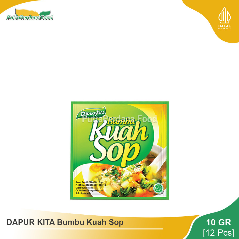 

DAPUR KITA Bumbu Kuah Sop 10gr (12 Pcs)