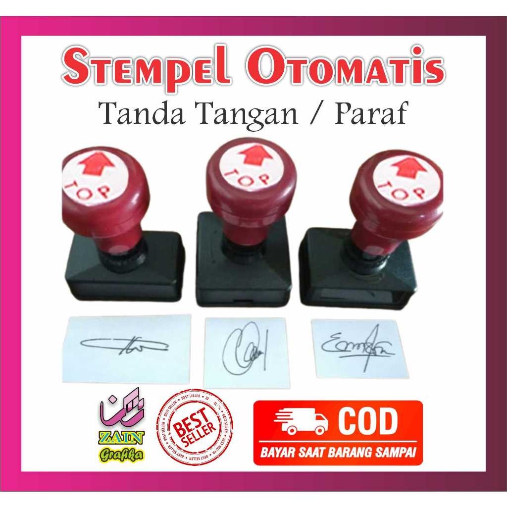 

STEMPEL OTOMATIS TANDA TANGAN / PARAF STEMPEL SIGNATURE 1 WARNA zain Grafika
