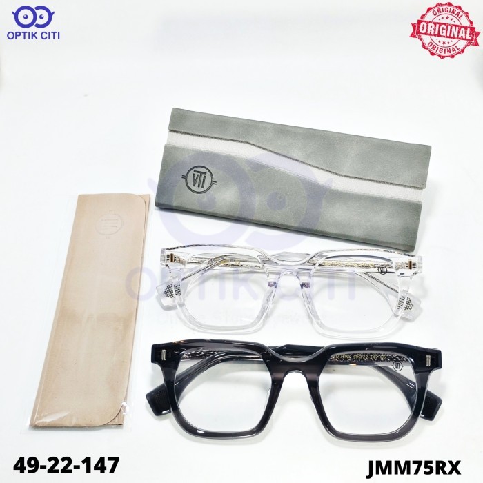 Frame Kacamata Pria Wanita Kotak Tebal Vintage VTI JMM75RX Original