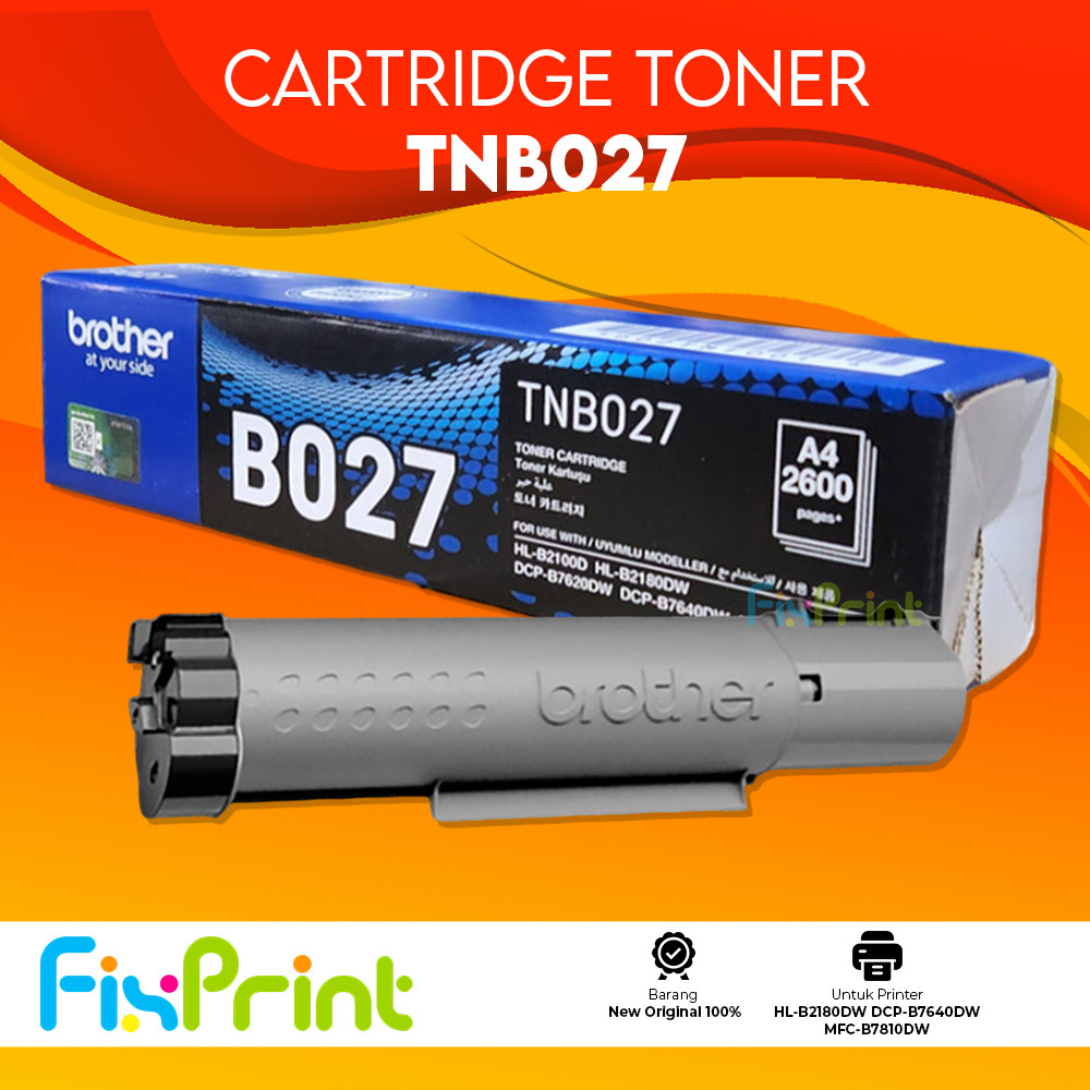 RB22 Cartridge Toner TN-B027 TN B027 Printer Brother HL-B2180DW DCP-B7640DW MFC-B7810DW Original