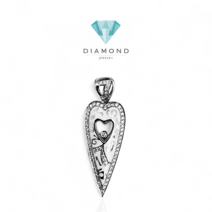 Liontin Frank Muller White Gold Ceramic Berlian 18K/ Diamond Ceramic Pendant Frank Muller- Diamond J