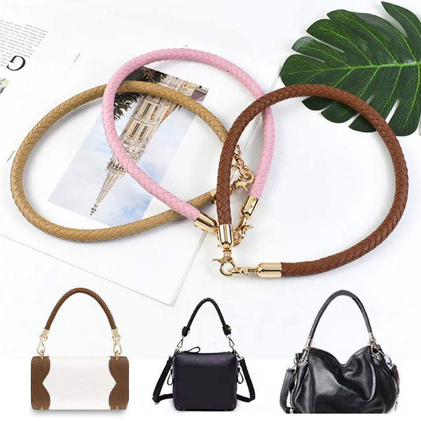 Gagang tas kepang rajut kulit ukuran 60cm - Handle tas rajut kulit - Tali Tas Kepang