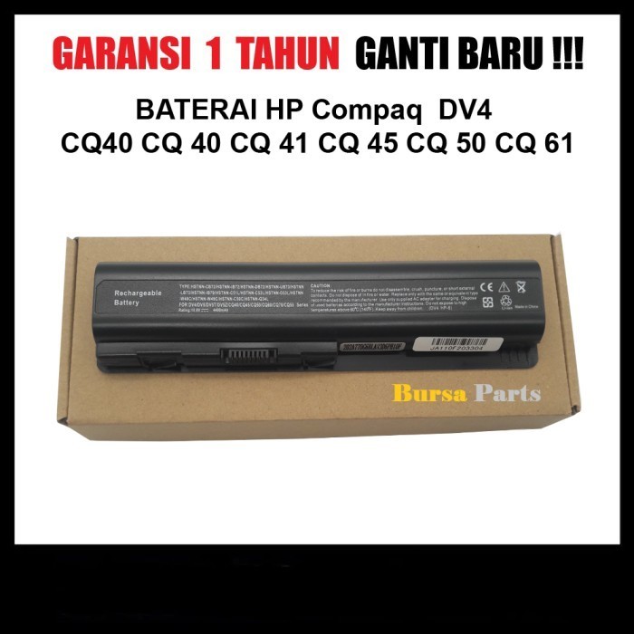 Baterai HP Compaq Presario DV4 CQ40 CQ 40 CQ 41 CQ 45 CQ 50 CQ 61BLACK .