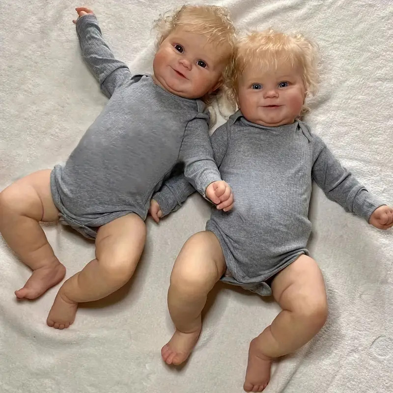 

BZDOLL Two Versions 55CM/60CM Baby Reborn Dolls with 3D-paint Skin & Vein, Realistic Soft Silicone Babies Maddie for Girl Toy
